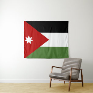 Tapete De Parede Bandeira da Jordânia