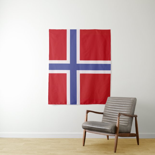 Tapete De Parede Bandeira da Noruega (In Situ)