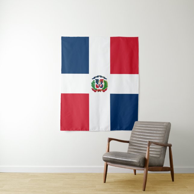 Tapete De Parede Bandeira da República Dominicana (In Situ)