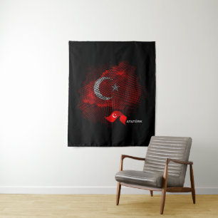Tapete De Parede Bandeira da Turquia