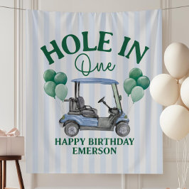 Tapete De Parede Bandeira de Aniversário de Um Ano Hole in One Golf