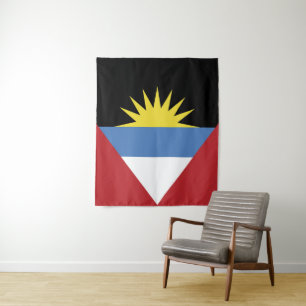 Tapete De Parede Bandeira de Antígua e Barbuda