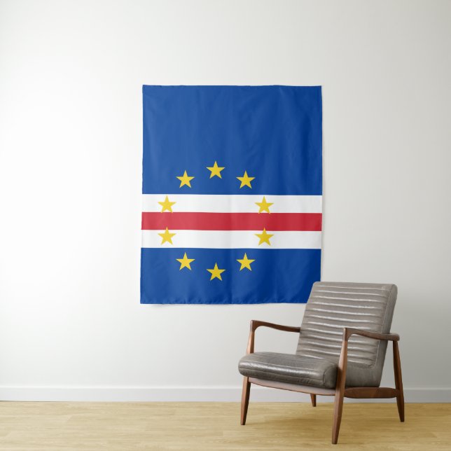 Tapete De Parede Bandeira de Cabo Verde (In Situ)