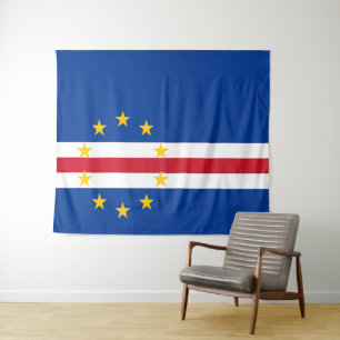 Tapete De Parede Bandeira de Cabo Verde