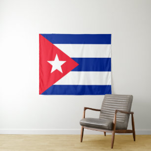 Tapete De Parede Bandeira de Cuba