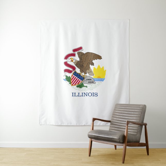 Tapete De Parede bandeira de Illinois (In Situ)