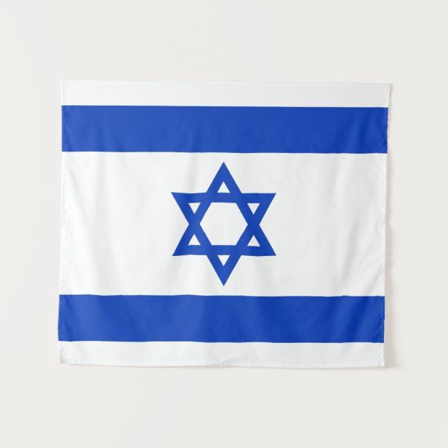 Tapete De Parede bandeira de Israel (Frente (Horizontal))