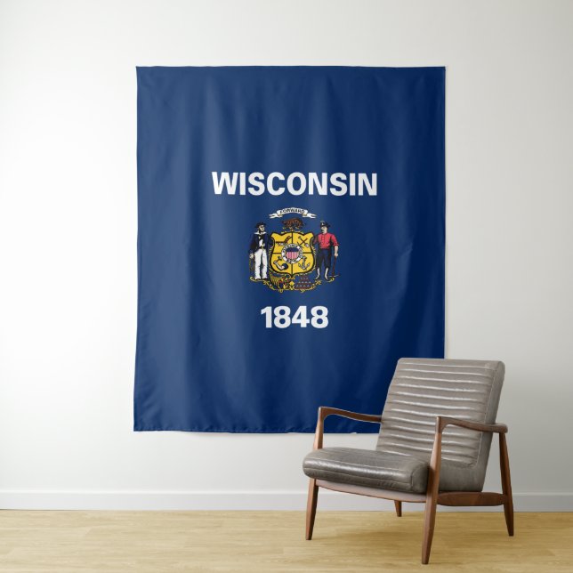 Tapete De Parede bandeira de Wisconsin (In Situ)