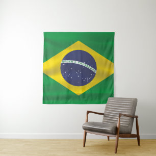 Tapete De Parede Bandeira do Brasil