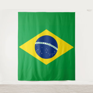 Tapete De Parede Bandeira do Brasil Copa do Mundo 2026 Futebol Bras