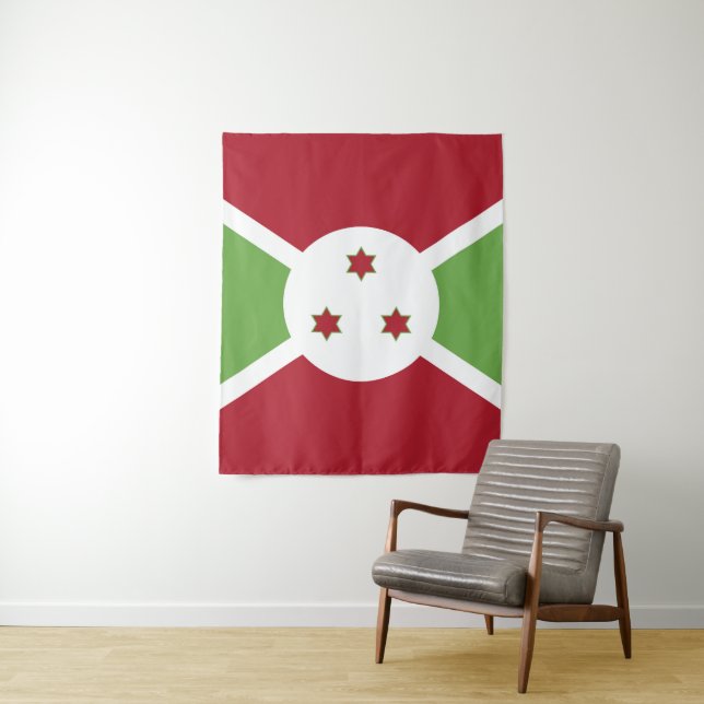 Tapete De Parede Bandeira do Burundi (In Situ)