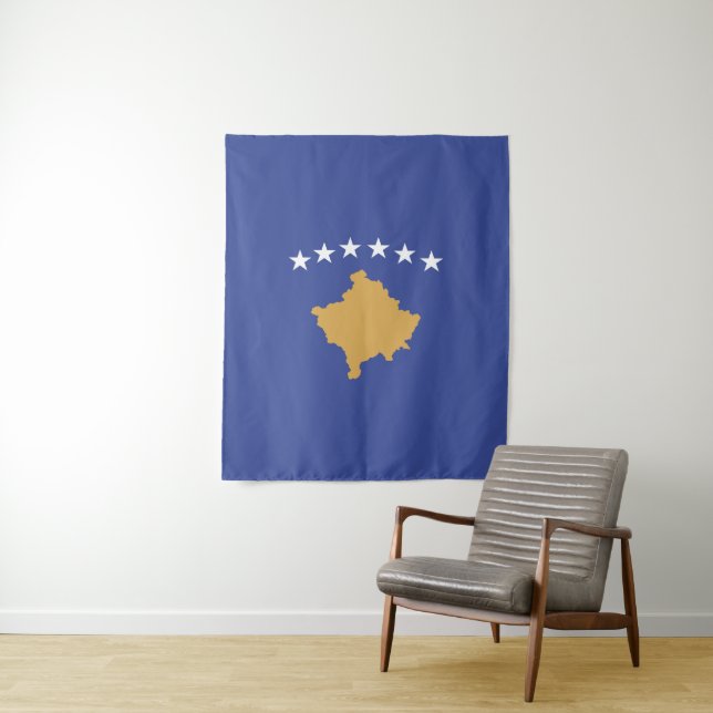 Tapete De Parede Bandeira do Kosovo (In Situ)
