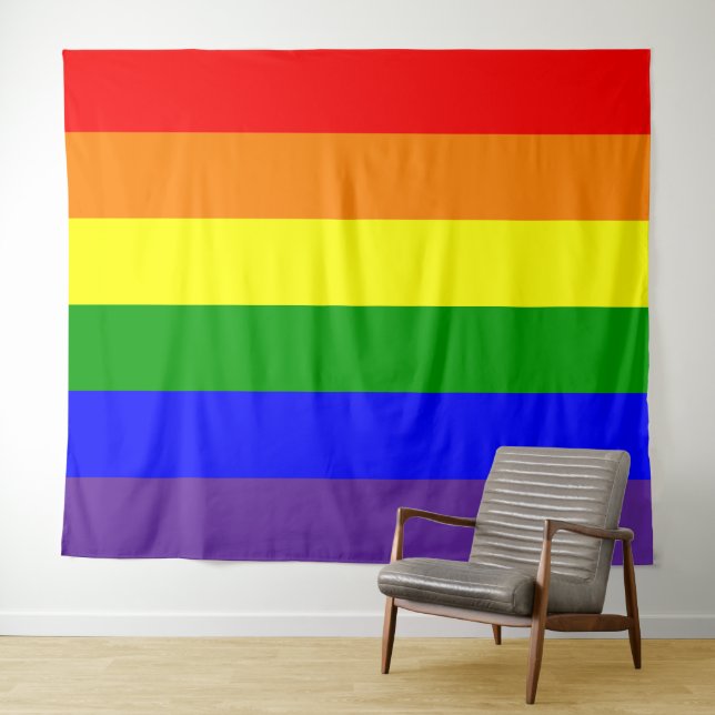 Tapete De Parede Bandeira do Orgulho Arco-Íris Horizontal (In Situ (Horizontal))
