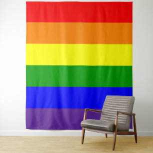 Tapete De Parede Bandeira do Orgulho Arco-Íris Vertical