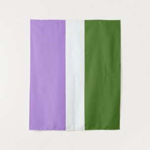 Tapete De Parede Bandeira do orgulho genderqueer SlipperyJoe's lava