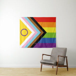 Tapete De Parede Bandeira do orgulho intersexo SlipperyJoe's fundo 
