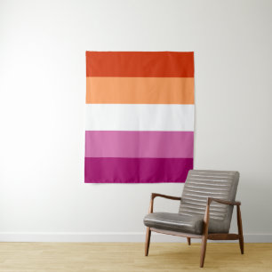 Tapete De Parede Bandeira do Orgulho Lésbico LGBTQ
