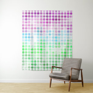 Tapete De Parede Bandeira do Orgulho Toric Abstrata Boho Eclética G