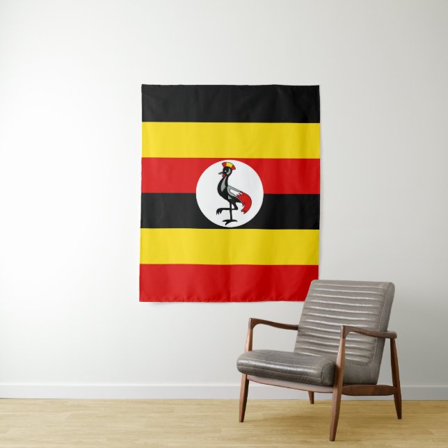 Tapete De Parede Bandeira do Uganda (In Situ)