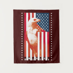 Tapete De Parede Bandeira e águia dos Estados Unidos da América