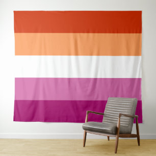 Tapete De Parede Bandeira Lesbiana Extra Grande LGBT