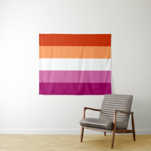 Tapete De Parede Bandeira Lésbica 50 x 60
