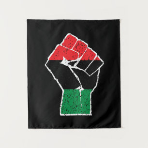 Tapete De Parede bandeira Pan-Africana Punho, história negra afro-a