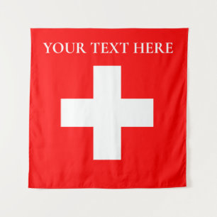 Tapete De Parede Bandeira personalizada da Suíça Schweiz Suíça Euro