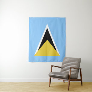 Tapete De Parede bandeira santo Lúcia