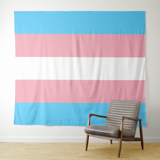 Tapete De Parede Bandeira Transgênero Extra Grande (In Situ (Horizontal))