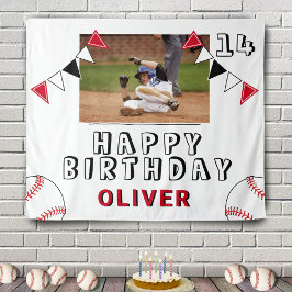 Tapete De Parede Bandeiras de Bunting de Bola de Beisebol Foto Fest