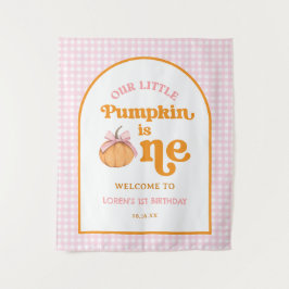 Tapete De Parede Banner de Aniversário de 1 ano da Nossa Pequena Me