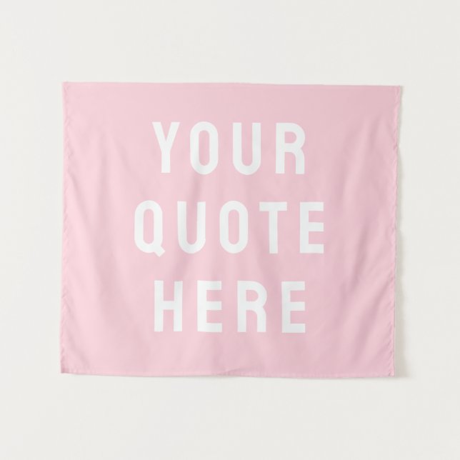 Tapete De Parede Banner de Citação Personalizada na Parede (Frente (Horizontal))