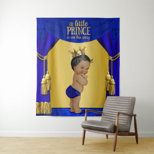 Tapete De Parede Banner de Fundo de Chuveiro de Bebê Príncipe Étnic