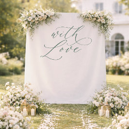 Tapete De Parede Banner de Fundo de Foto de Casamento Com Amor