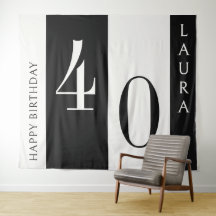 Banner de Nome e Idade Personalizado, Aniversário