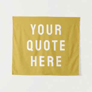 Tapete De Parede Banner Dourado Personalizado Sua Parede De Cotação