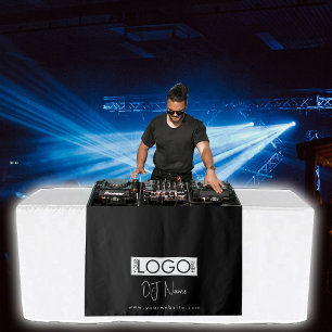 Tapete De Parede Banner Mesa do logotipo comercial DJ Music Persona