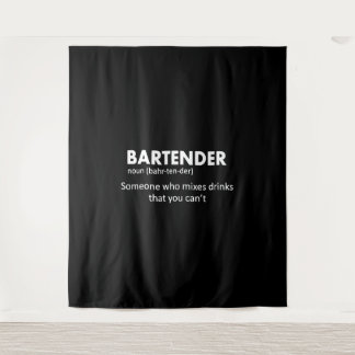 Tapete De Parede Barman Funny Bartender Definição Beer Vodka Wh