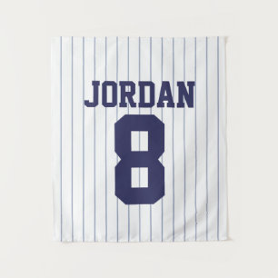 Tapete De Parede Baseball Jersey com nome e número personalizados