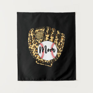 Tapete De Parede Baseball Mom Leopard Softball Mama Mother's Day 20