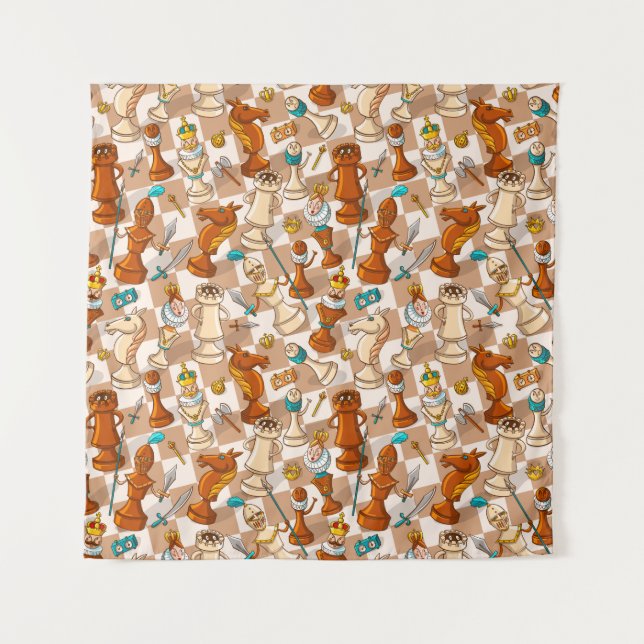 Tapete De Parede batalha de xadrez (Frente)