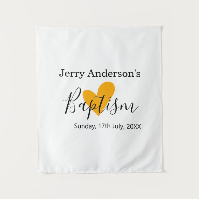 Tapete De Parede batismo católico crianças moderno simples QR minim (Frente)