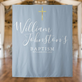 Tapete De Parede Batismo Cristão Azul Empoeirado Fundo de Foto