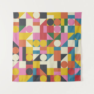 Tapete De Parede Bauhaus trabalho de arte: composição geométrica ab