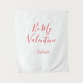 Tapete De Parede Be my valentine red name elegant love couple 