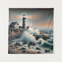 Tapete De Parede Beacon costeiro em Twilight