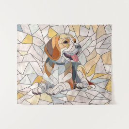 Tapete De Parede Beagle dog - Colorful Mosaic art