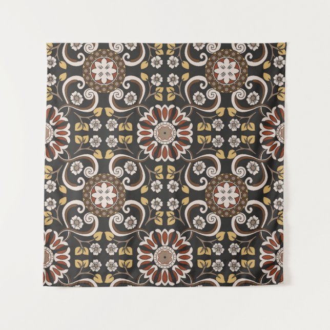 Tapete De Parede Beautiful islamic medallion seamless pattern texti (Frente)