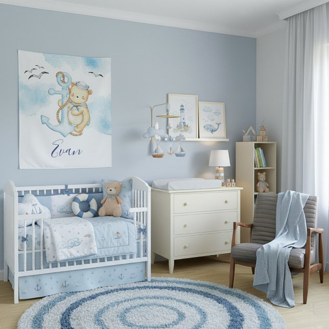 Tapete De Parede Bebê do marinheiro bonito (Criador carregado)
